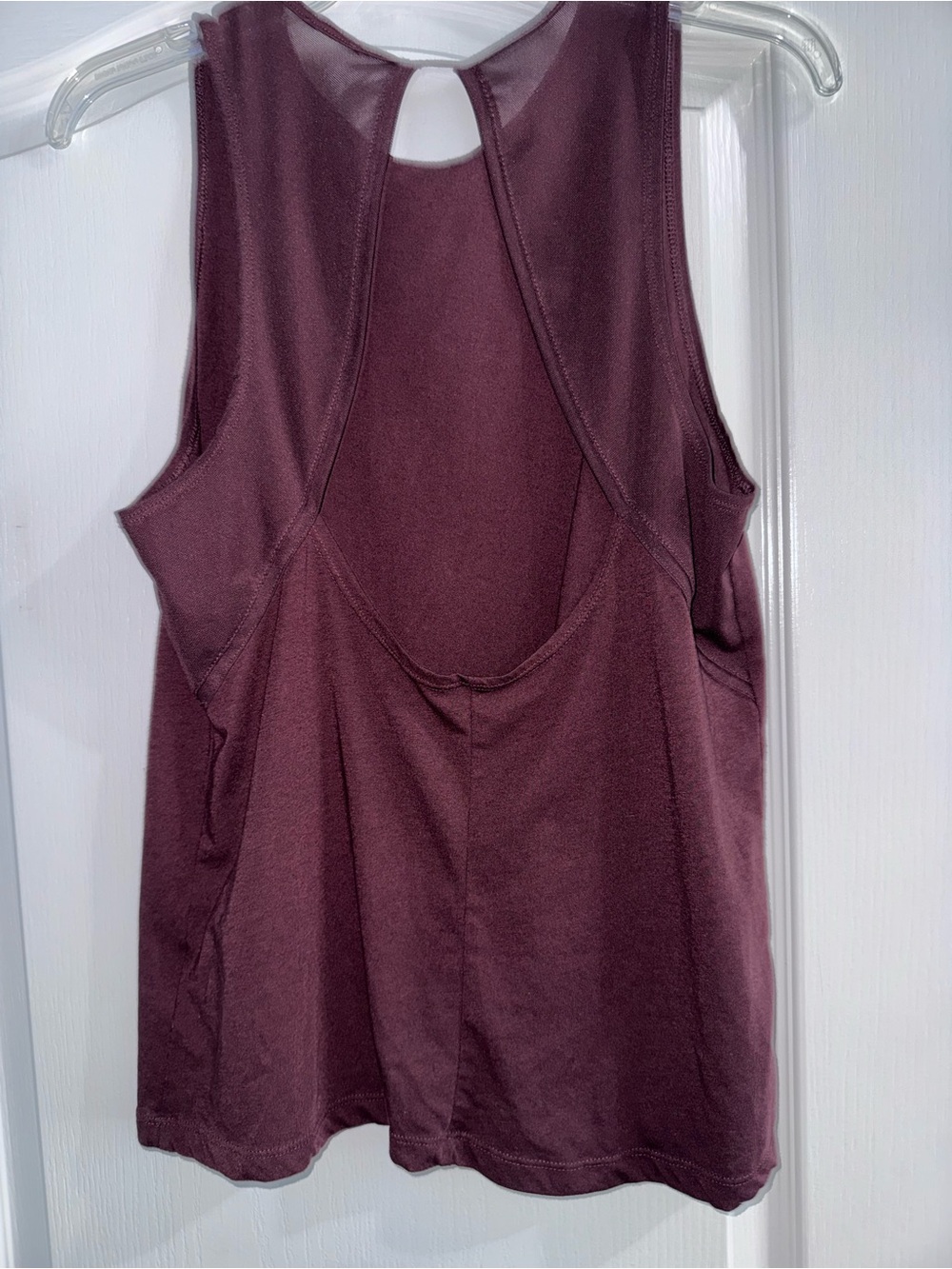 Nike Maroon Tank with open back - Picture 2 of 4